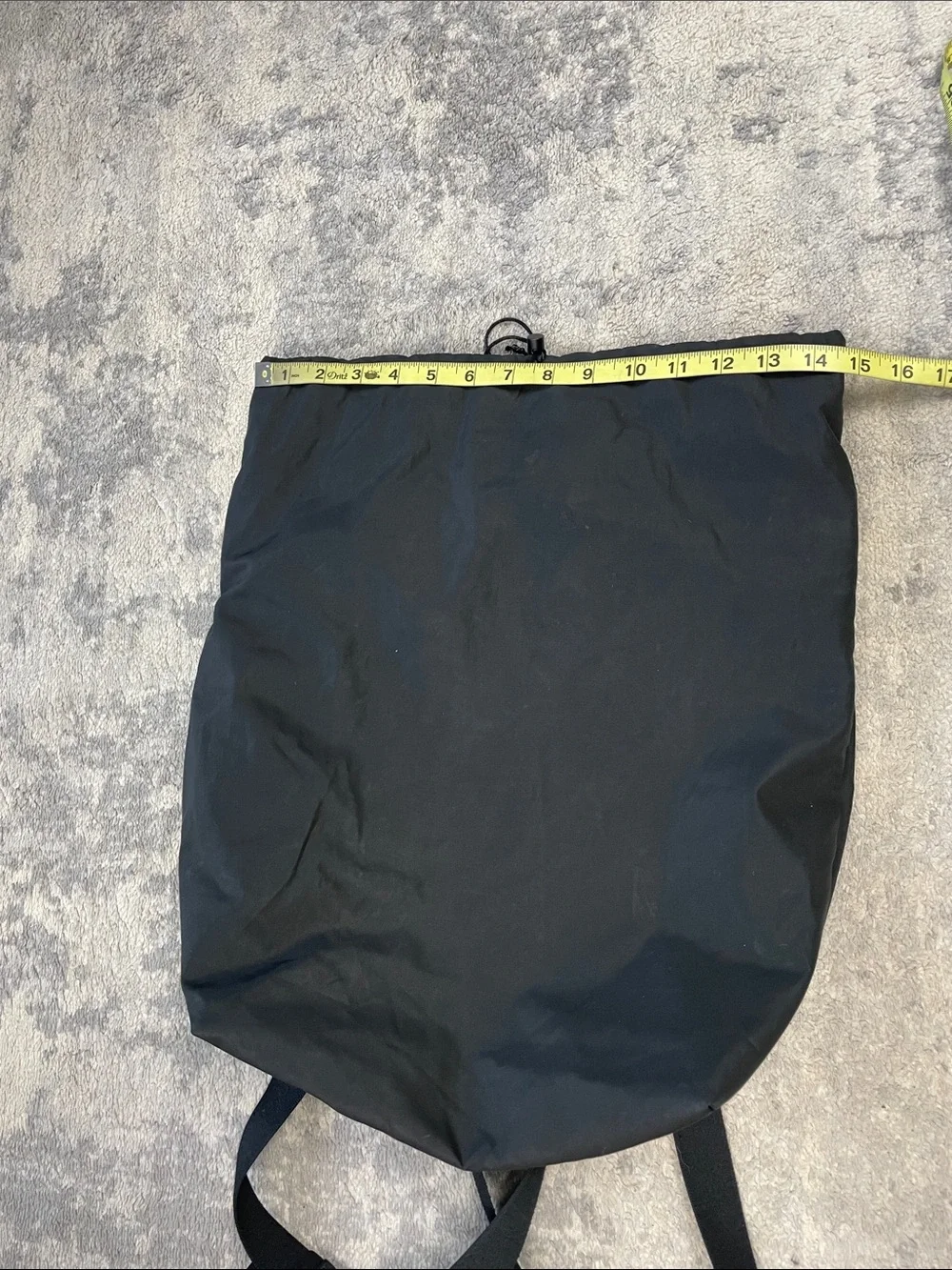 The Row Dima Drawstring Backpack Black Designer Quiet Luxury Minimalist